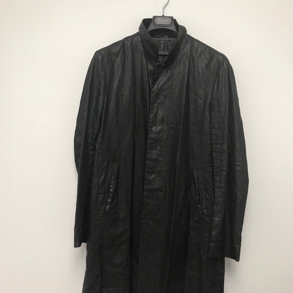 John Varvatos Slim fit waxed coat size 40. - Picture 5 of 11
